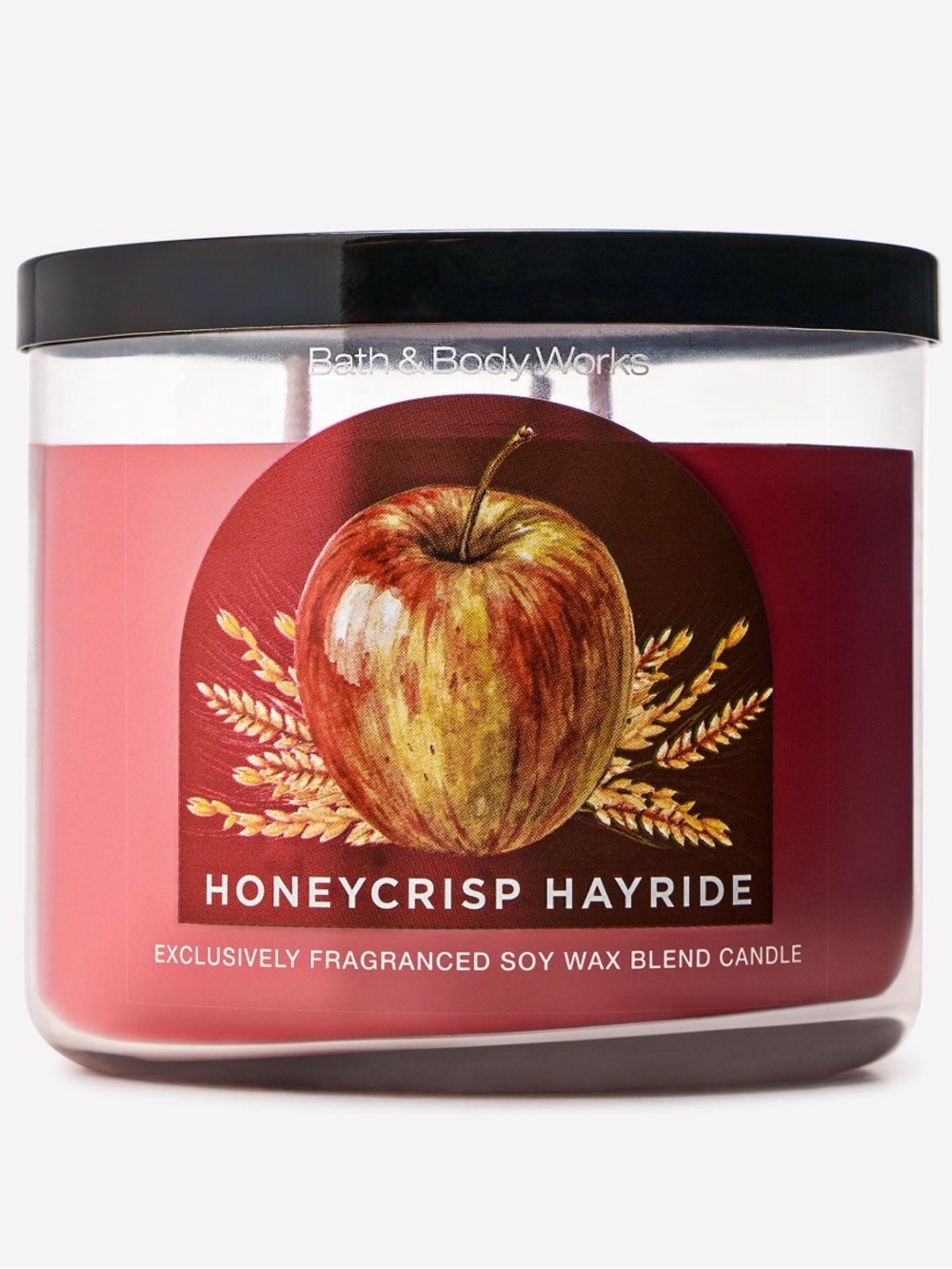 Bath & Body Works Honeycrisp Hayride Red Scented Soy Candle
